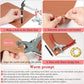Metal Hand Press Tich Button Machine metal good quality - 50 PCs button (With Lock)