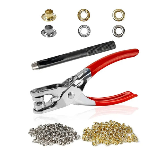 Metal Hand Press Tich Button Machine metal good quality - 50 PCs button (With Lock)