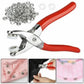 Metal Hand Press Tich Button Machine metal good quality - 50 PCs button (With Lock)